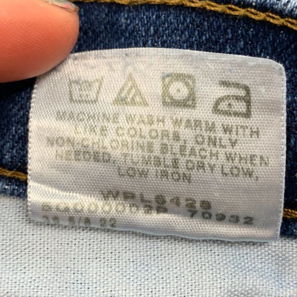 Womens Riders Cropped Denim Jeans 14 Medium High Waisted 99% Cotton‎ 1% Spandex - Picture 5 of 9